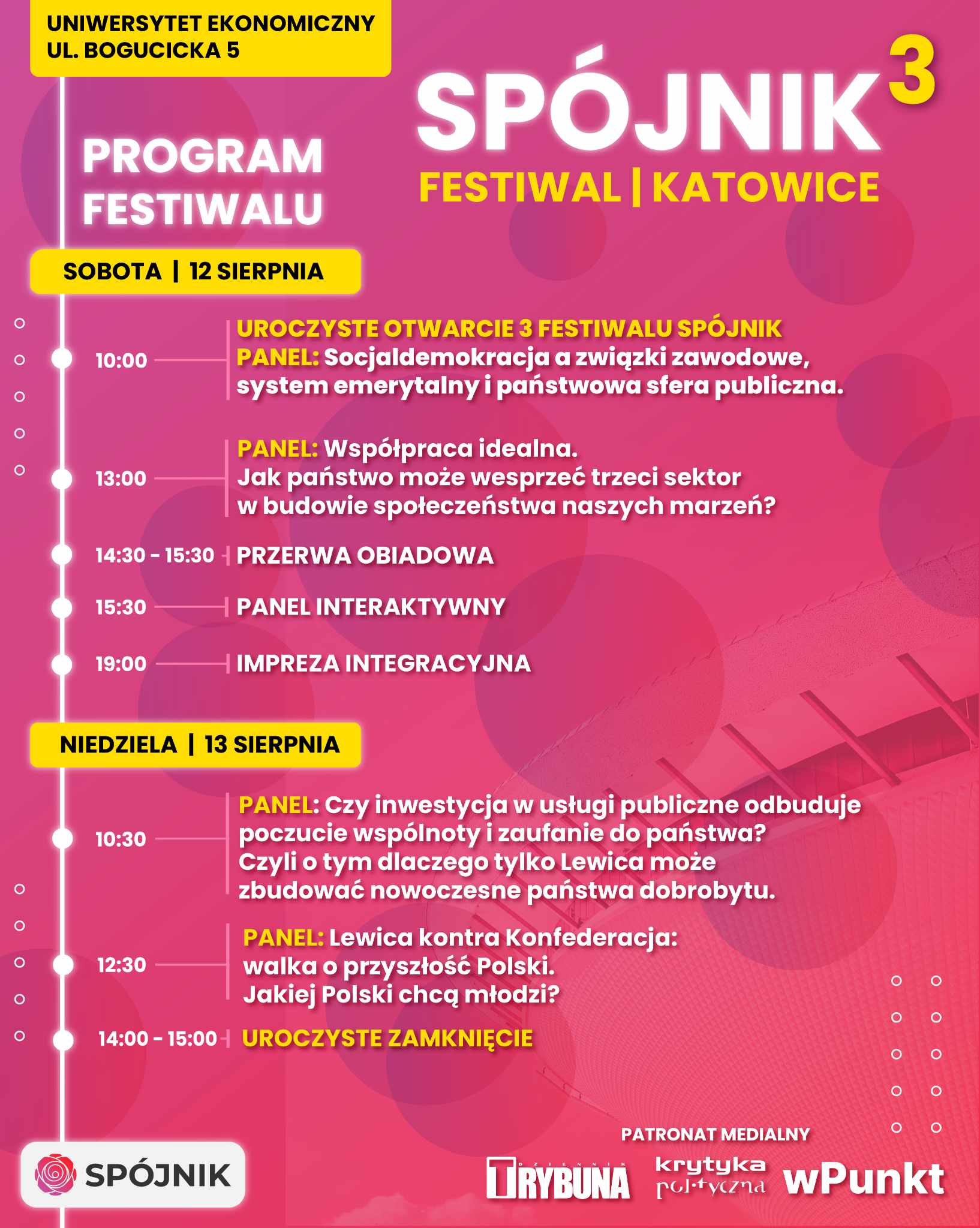 Program Festiwalu Spójnika